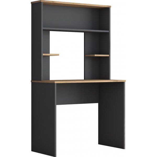 Hanna Schreibtisch 11, 90 x 45 cm - Walnuss/Anthrazit