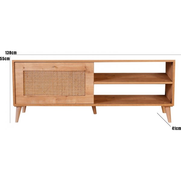 Haze TV-Stnder 140 cm - Eiche