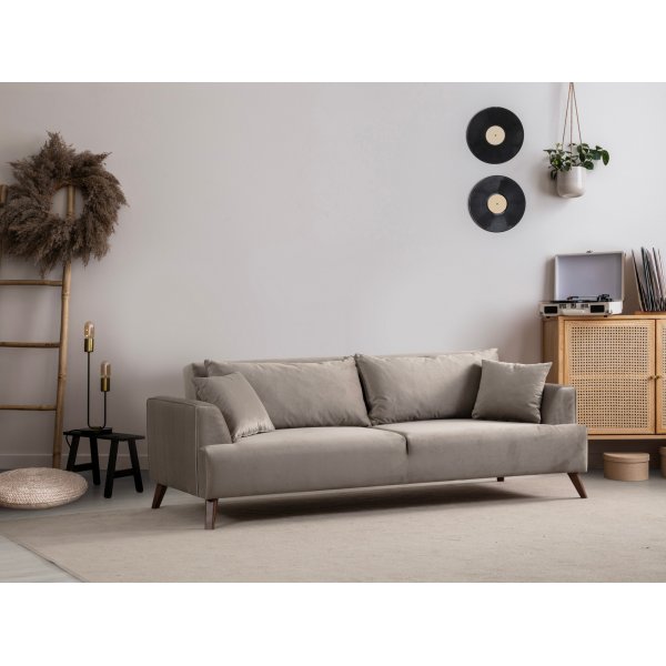 Buhara 3-Sitzer-Sofa - Hellgrau