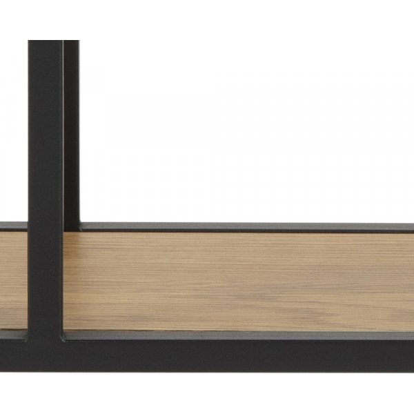 Seaford Wandregal 77 cm - Eiche/schwarz