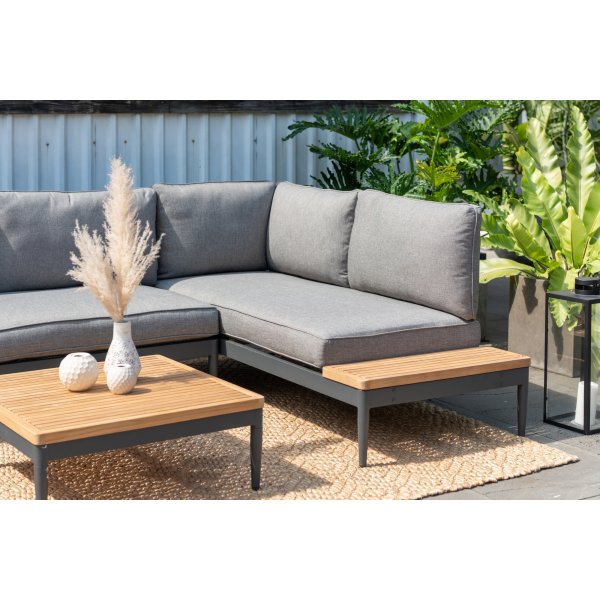Lifestyle Garden Topaz Sofa-Set - Grau/Teak