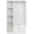 Lia Kleiderschrank 105 x 52 x 178 cm - Wei