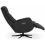 Comfort Luxus Reclinersessel (2 Motoren) integrierte Fusttze - Dunkelgrauer Stoff