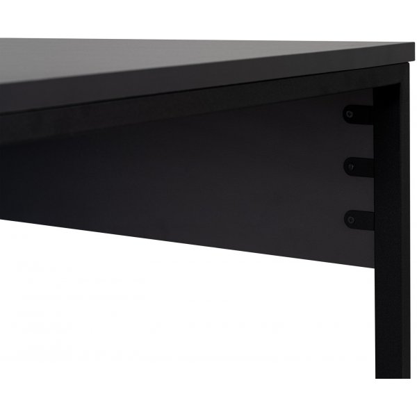 Twin-Schreibtisch - Anthrazit/Schwarz