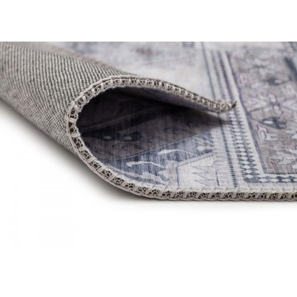 Maschinengewebter Teppich Cleo Patch - grau