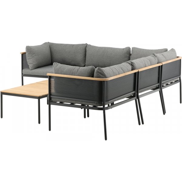 Nettan Ecksofagruppe - Schwarz/Grau