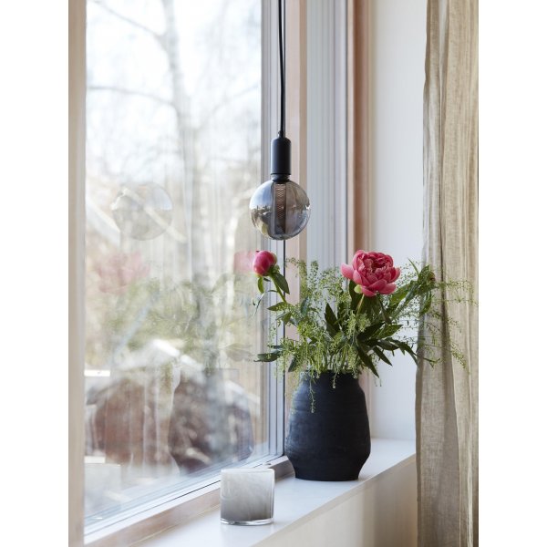 Sulenfensterlampe - Schwarz - 12,5 cm