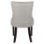 Tuva-Stuhl aus beigem Stoff mit braunen Beinen + Mbelpflegeset fr Textilien