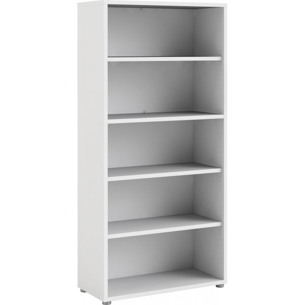 Prima Bücherregal mit 5 Fächern - Weiß Prima Bücherregal mit 5 Fächern - Weiß