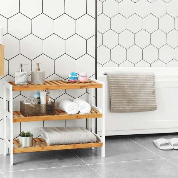 Japonica Schuhregal 70 x 55 cm - Bambus/wei�