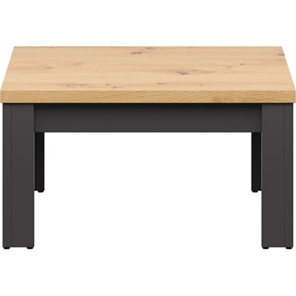 Hesen Couchtisch 75 x 75 cm - Graphit/Eiche