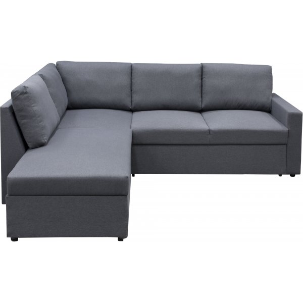 Schlafsofa Dream mit Stauraum (Ecksofa) rechts - Dark Grey