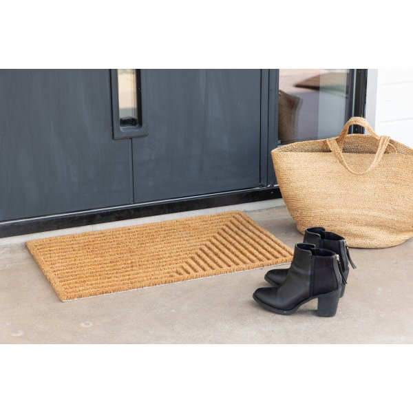 Jon Fußmatte 75 x 45 cm - Schwarz/Natur Jon Fußmatte 75 x 45 cm - Schwarz/Natur
