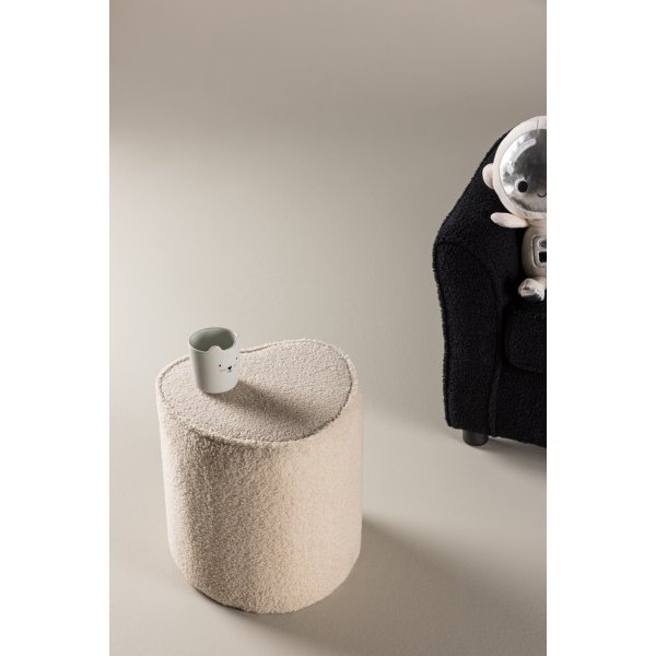 Herz-Pouf - Beige Teddy Herz-Pouf - Beige Teddy