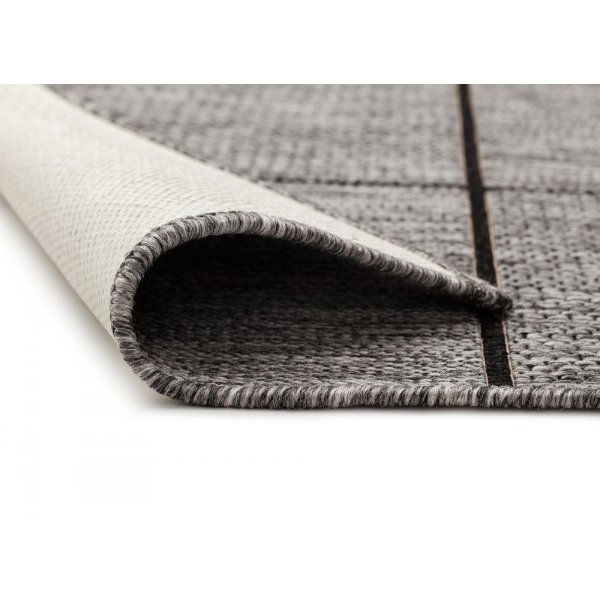 Flachgewebte Matte Matthews - Grau/Schwarz