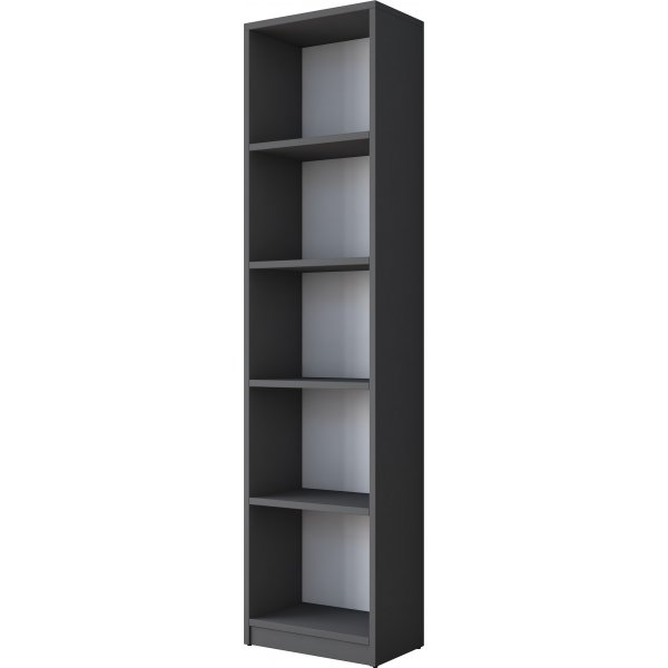 Hanna Schreibtisch mit Regalsystem 15, 120 x 50 cm - Walnuss/Anthrazit