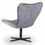 Rot gesprenkelter Designer-Sessel - Hellgrau (Samt)