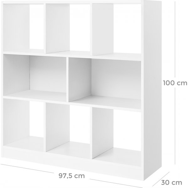 Bücherregal Johnny - Weiß Bücherregal Johnny - Weiß