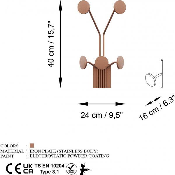 Giraffen-Kleiderbügel - Kupfer Giraffen-Kleiderbügel - Kupfer