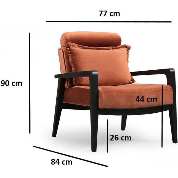 Apollo Sessel - Zimt