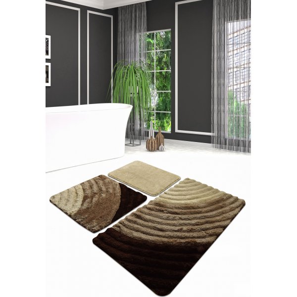 Well Badezimmerteppich - Braun