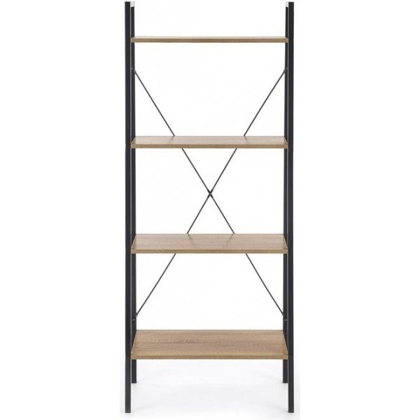 Perlie Bcherregal - Sonoma Eiche/schwarz
