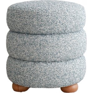 Boum Pouf mit Beinen - Blau/Grau