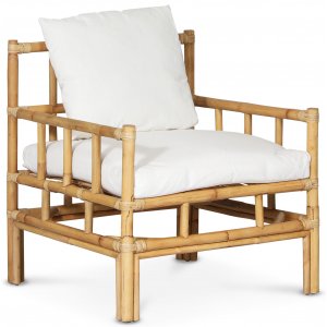 Amelia Sessel mit Kissen - Rattan natur