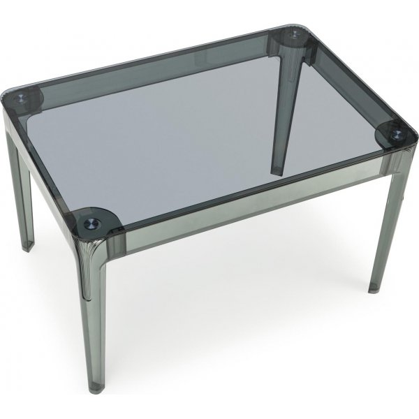 Gomez Esstisch 120 x 80 cm - Rauchglas Gomez Esstisch 120 x 80 cm - Rauchglas