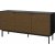 Soma Sideboard mit 3 Tren - Schwarz/Espresso