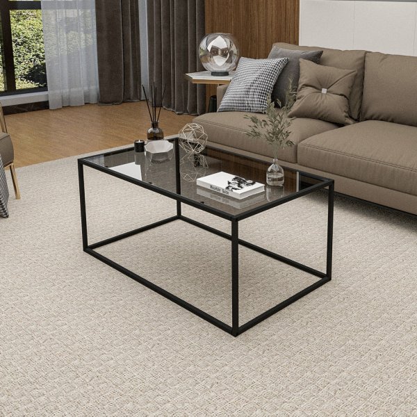 Coruna Couchtisch Schwarz - 90 x 50 cm