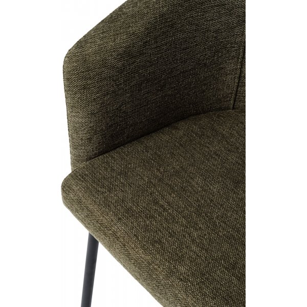 Erik Stuhl aus olivgr�nem Stoff