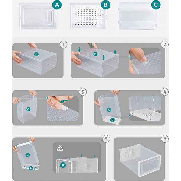 Linton Aufbewahrungsbox 35x25 cm 18er-Pack - Transparent Linton Aufbewahrungsbox 35x25 cm 18er-Pack - Transparent