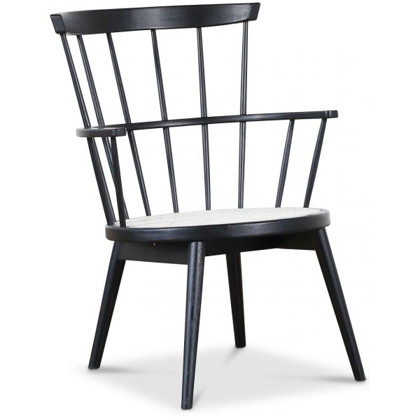 Scoop Lounge Sessel - Schwarz / Rattan Scoop Lounge Sessel - Schwarz / Rattan