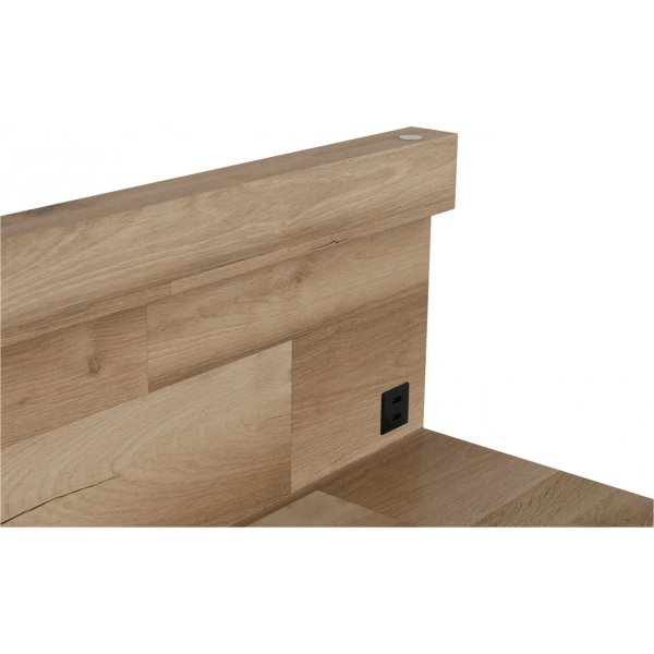 Arica Nachttisch links - Eiche/grau