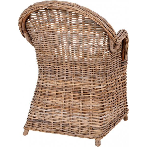 Malaga-Rattan-Außensessel mit Kissen Malaga-Rattan-Außensessel mit Kissen