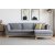 Gemütliches Diwansofa - Grau + Möbelpflegeset für Textilien