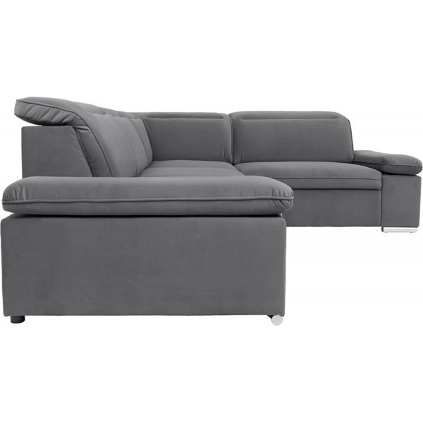 Darby Ecksofa rechts - Grau