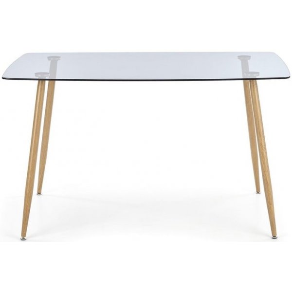 Tia Esstisch 130 x 80 cm - Eiche / Glas