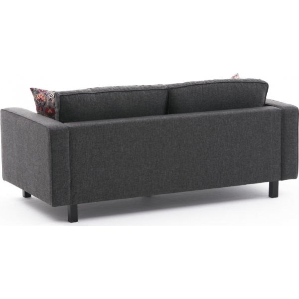 Kale 2-Sitzer-Sofa - Anthrazitfarbenes Leinen