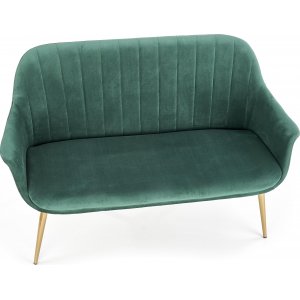 Eirik 2-Sitzer-Sofa - Dunkelgrn/Gold