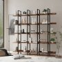 Loft-Bcherregal - Braun