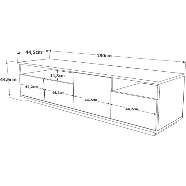 Future Medienbank 5 - Kiefer/anthrazit Future Medienbank 5 - Kiefer/anthrazit