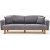 Reims 3-Sitzer-Sofa - Grau