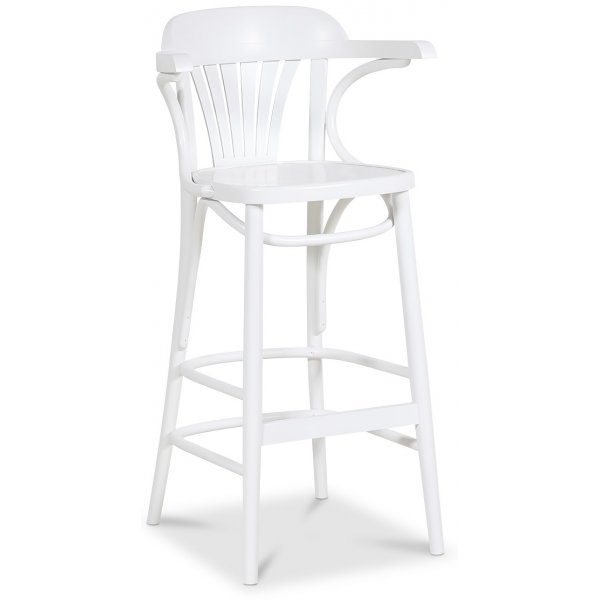 Bugholz-Barhocker No 135 - Wei