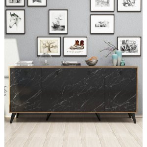 Elite Sideboard - Nussbaum/schwarz