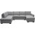 Solna U-Sofa 309 cm - Hellgrau + Fleckentferner fr Mbel