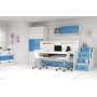 Etagenbett Max mit Zustellbett und ausziehbarem Schreibtisch 80 x 200 cm - Beliebige Farbe