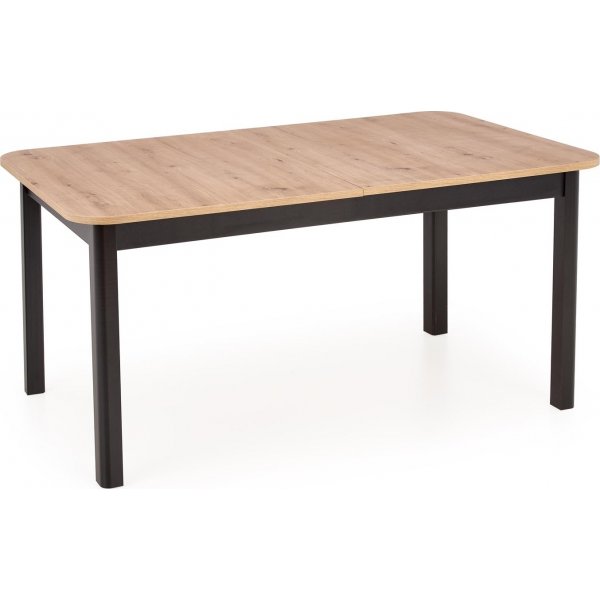 Bloom ausziehbarer Esstisch 90x160-240 cm - Eiche / Schwarz Bloom ausziehbarer Esstisch 90x160-240 cm - Eiche / Schwarz