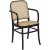 Stuhl mit Tongestell aus Bugholz - Rattan/schwarz